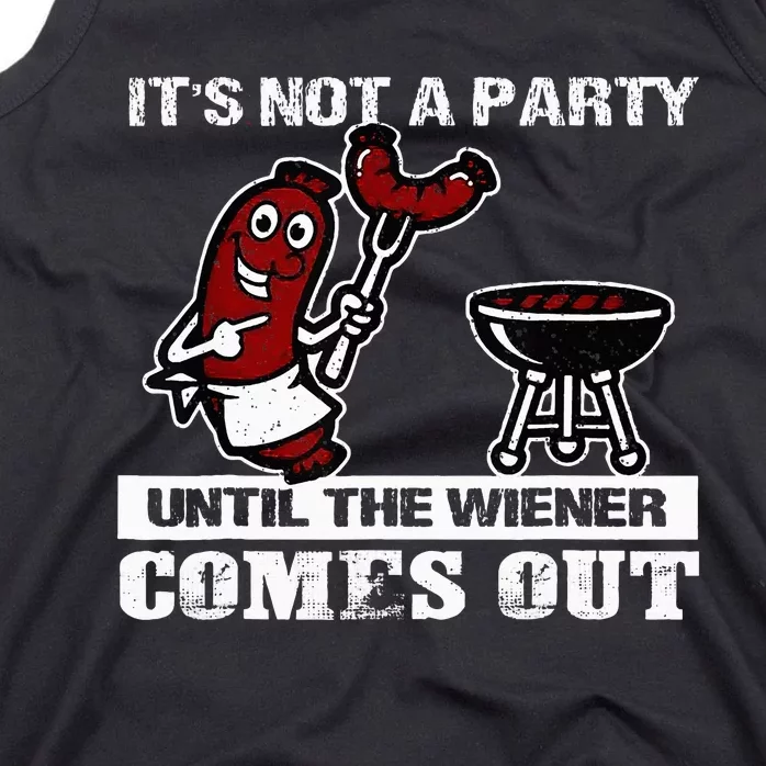 ItS Not A Party Until The Wiener Comes Out Hot Dog Bbq Tank Top