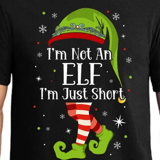 I'm Not An Elf Im Just Short Funny Christmas Matching Family Pajama Set