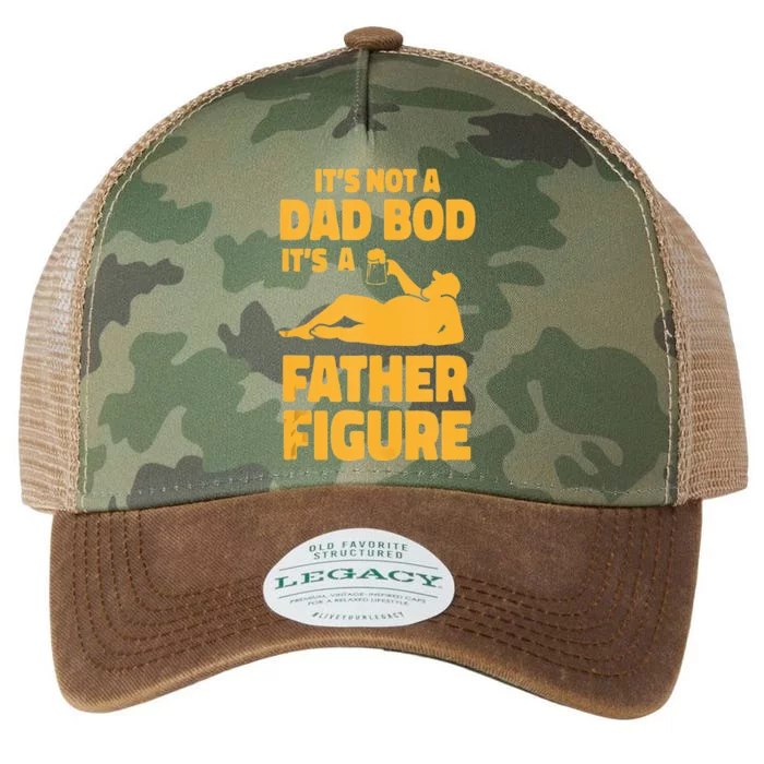 Its Not A Dad Bod Its A Father Figure Funny Fathers Day Legacy Tie Dye Trucker Hat