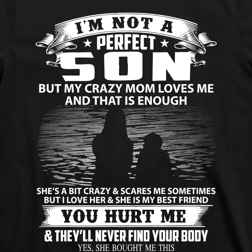 IM Not A Perfect Son But My Mom Loves Me And That Is Enough T-Shirt