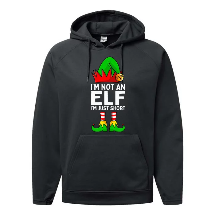 I'm Not An Elf Im Just Short Funny Christmas Performance Fleece Hoodie