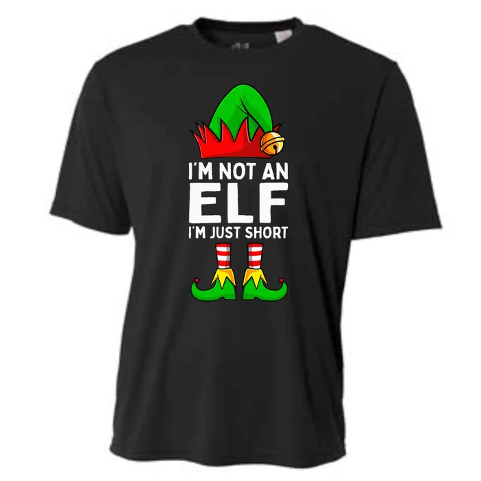 I'm Not An Elf Im Just Short Funny Christmas Cooling Performance Crew T-Shirt