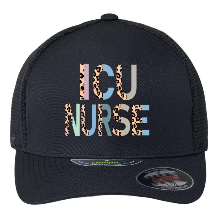 Icu Nurse Appreciation Intensive Care Unit Nursing Cute Gift Flexfit Unipanel Trucker Cap