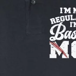 I'M Not A Regular Mom I'M A Baseball Mom Softstyle Adult Sport Polo