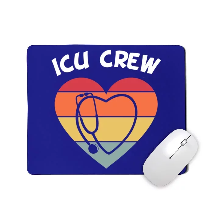 Icu Nurse Appreciation Stethoscope Cna Intensive Care Unit Gift Mousepad