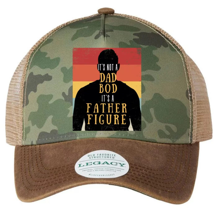 Its Not A Dad Bod Its A Father Figure Vintage Stripes Fathers Day Legacy Tie Dye Trucker Hat