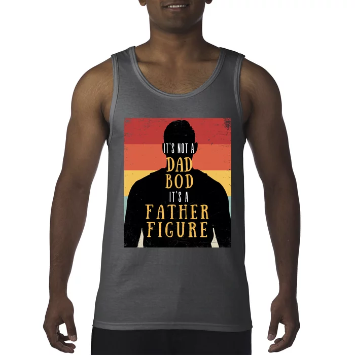 Its Not A Dad Bod Its A Father Figure Vintage Stripes Fathers Day Tank Top