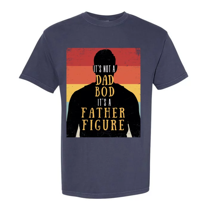 Its Not A Dad Bod Its A Father Figure Vintage Stripes Fathers Day Garment-Dyed Heavyweight T-Shirt