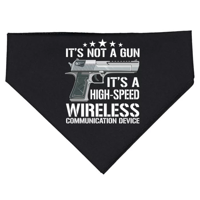 Its Not A Gun Meme Funny Gift Funny Its Not A Gun Cool Gift USA-Made Doggie Bandana