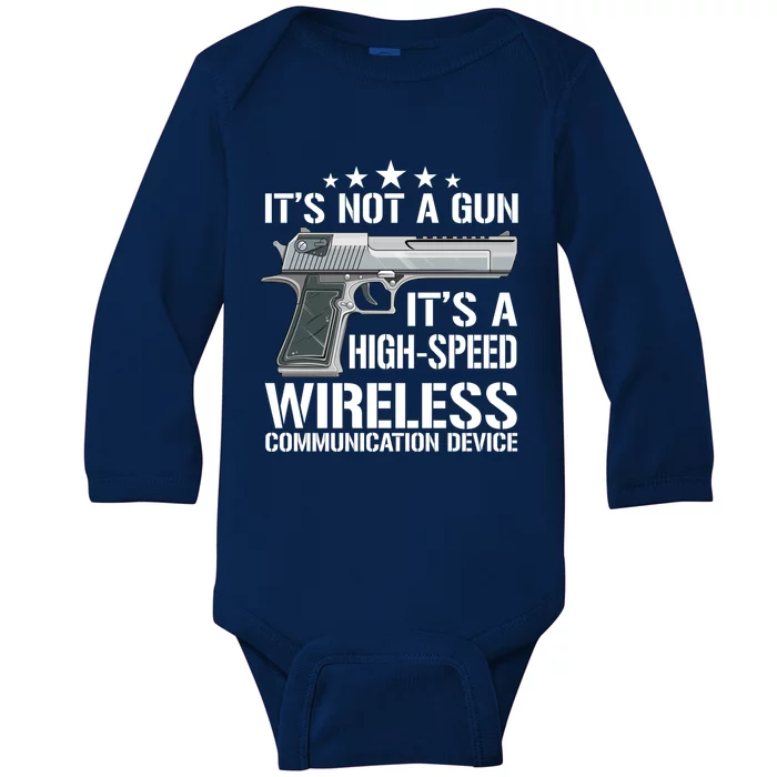 Its Not A Gun Meme Funny Gift Funny Its Not A Gun Cool Gift Baby Long Sleeve Bodysuit