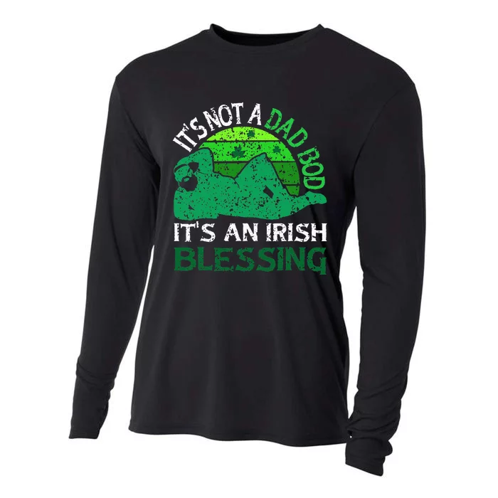 It's Not a Dad Bod It's an Irish Blessing Funny St. Patricks Cooling Performance Long Sleeve Crew