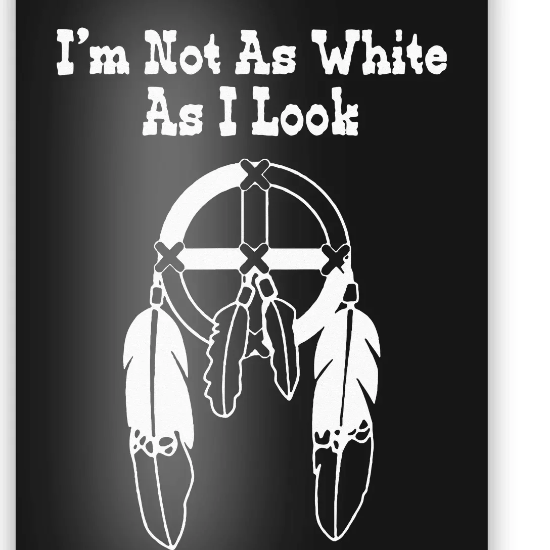 Im Not As White As I Look Native American DNA Poster