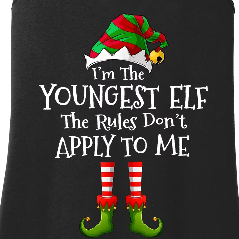 IM Not An Elf Im Just Short Funny Christmas Matching Family Ladies Essential Tank