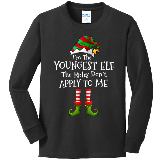 IM Not An Elf Im Just Short Funny Christmas Matching Family Kids Long Sleeve Shirt