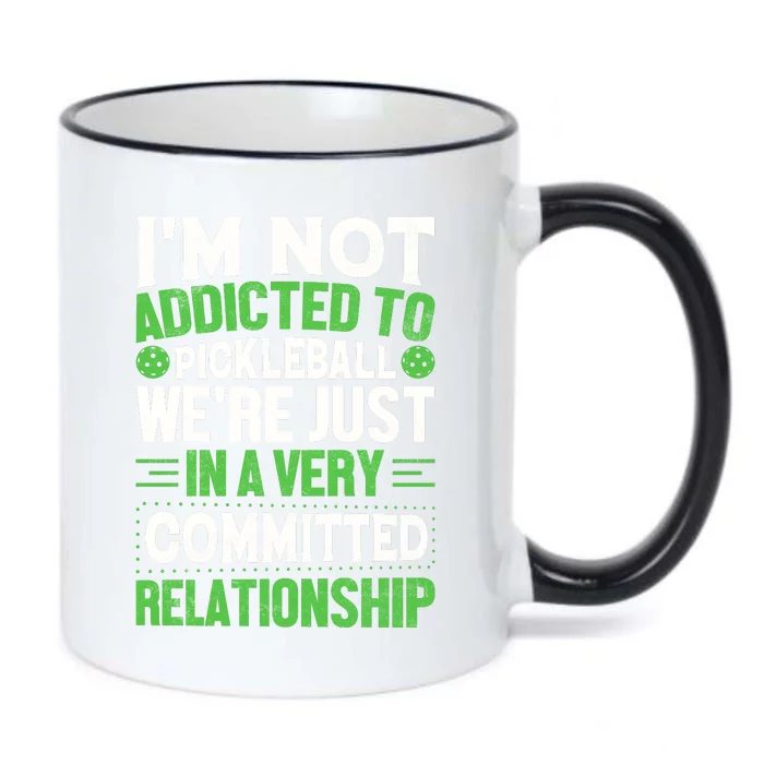 I'm Not Addicted Pickleball Gift For Pickleball Player Black Color Changing Mug