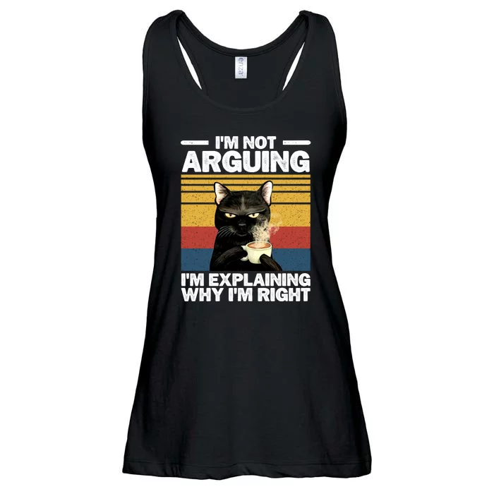 I'm Not Arguing I'm Explaining Why I'm Right Funny Cat Ladies Essential Flowy Tank