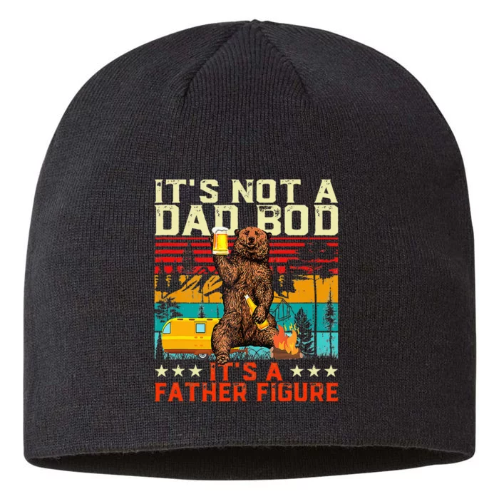 ItS Not A Dad Bod ItS Father Figure Funny Bear Beer Lovers 8 1/2in Sustainable Knit Beanie