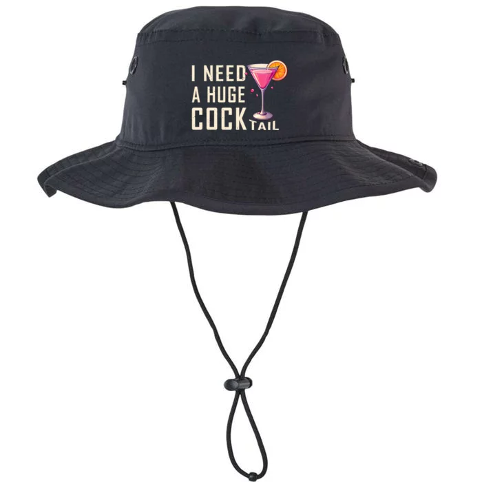 I Need A Huge Cocktail Funny Adult Humor Drinking Legacy Cool Fit Booney Bucket Hat