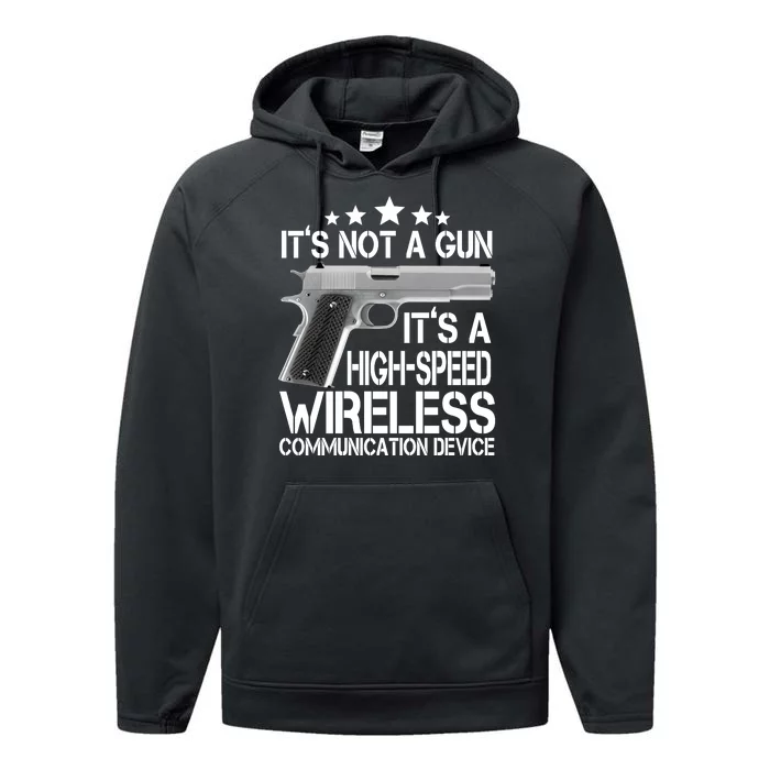 It's Not A Gun High Speed Wireless Communication Device Performance Fleece Hoodie