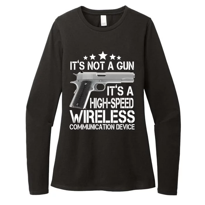 It's Not A Gun High Speed Wireless Communication Device Womens CVC Long Sleeve Shirt