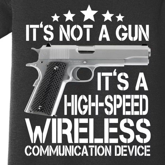 It's Not A Gun High Speed Wireless Communication Device Baby Bodysuit