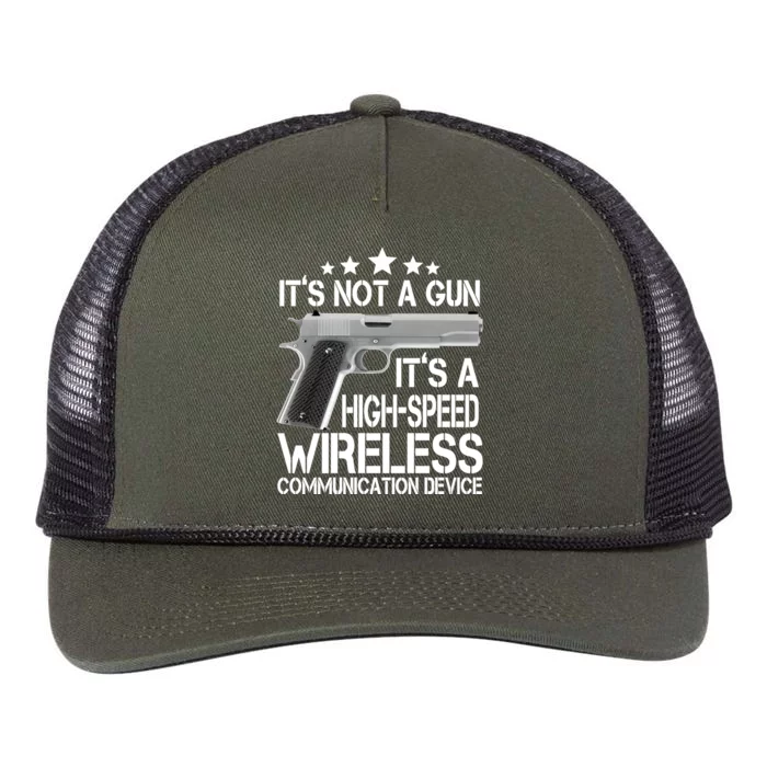 It's Not A Gun High Speed Wireless Communication Device Retro Rope Trucker Hat Cap