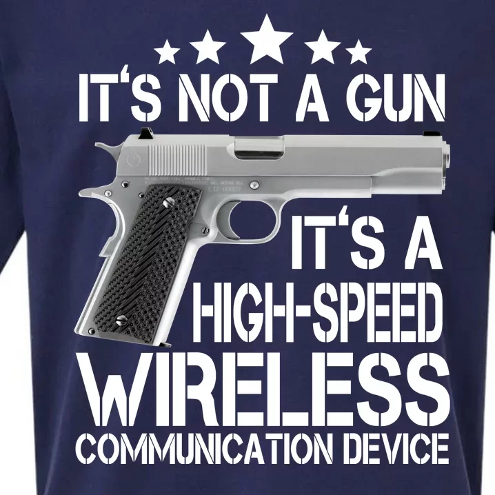 It's Not A Gun High Speed Wireless Communication Device Sueded Cloud Jersey T-Shirt