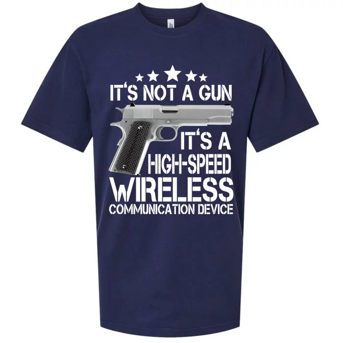 It's Not A Gun High Speed Wireless Communication Device Sueded Cloud Jersey T-Shirt