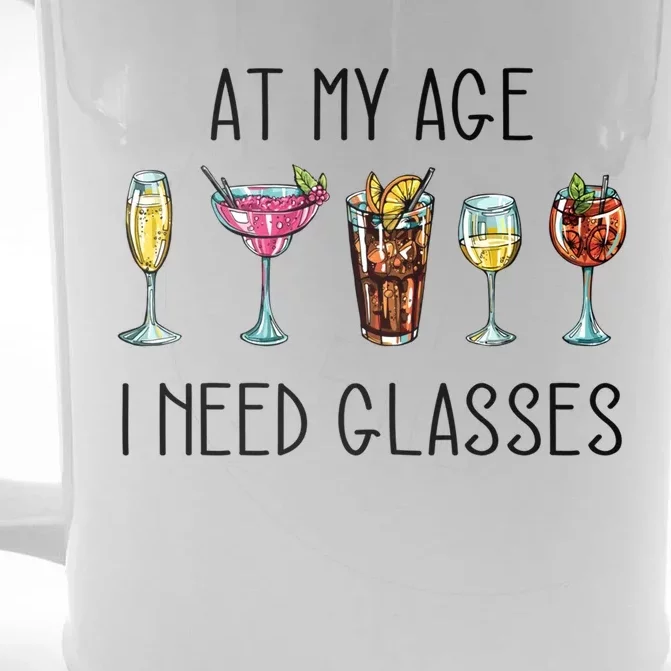 I Need A Pair Of Glasses In My Old Up Bitchs Cocktail Lover Cute Gift Front & Back Beer Stein