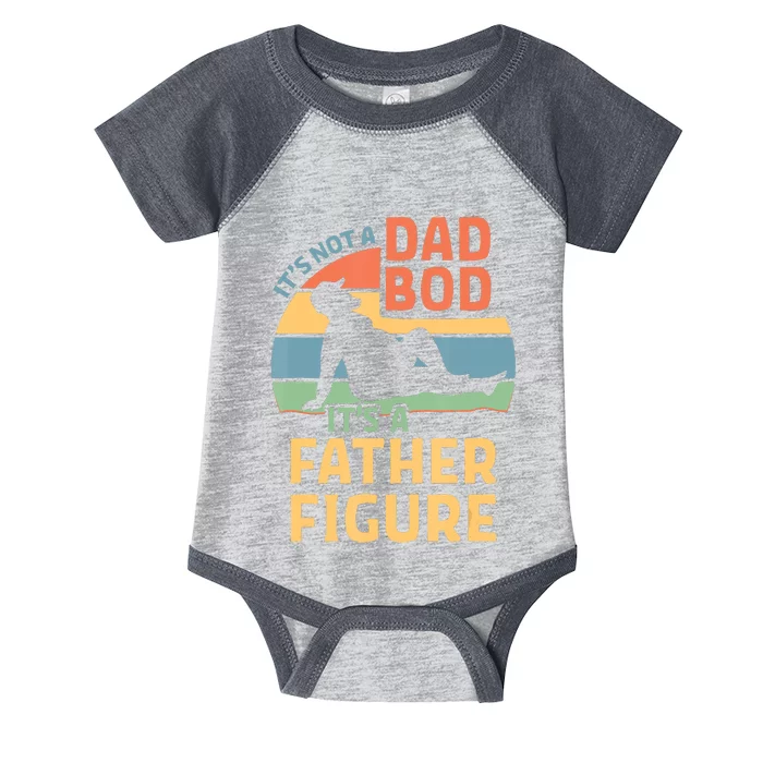 It's Not A Dad Bob It's A Father Figure Retro Infant Baby Jersey Bodysuit