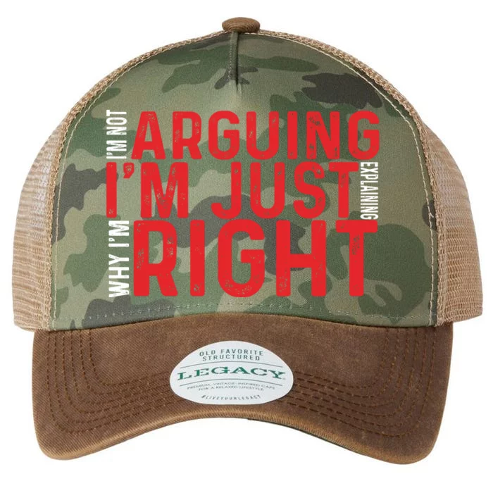 Im Not Arguing Im Right Legacy Tie Dye Trucker Hat