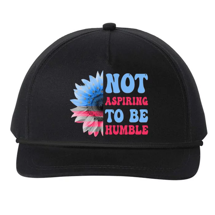 I’M Not Aspiring To Be Humble 2024 Election Kamala Harris Snapback Five-Panel Rope Hat