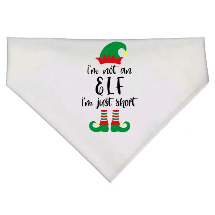 I'm Not An Elf I'm Just Short USA-Made Doggie Bandana