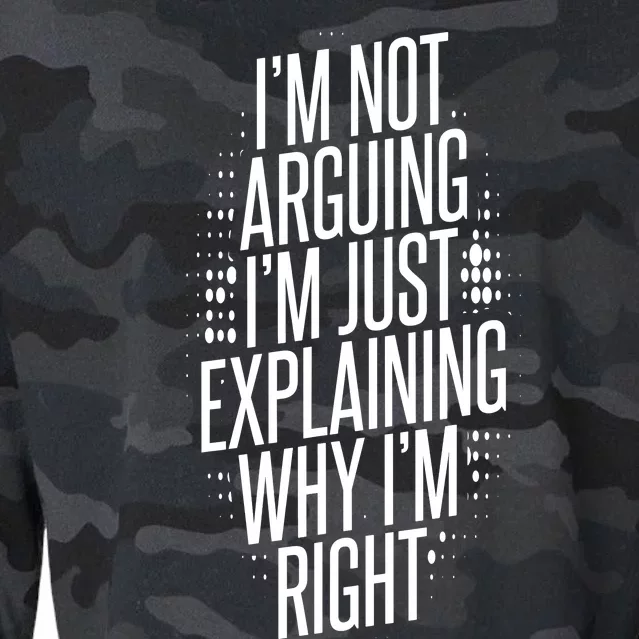 IM Not Arguing IM Just Explaining Why IM Right Cropped Pullover Crew