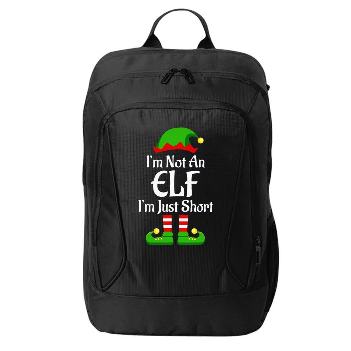 Im Not An Elf Family Christmas Pjs Matching City Backpack