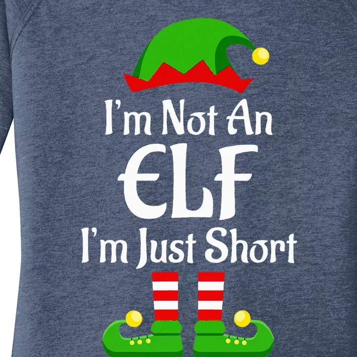 Im Not An Elf Family Christmas Pjs Matching Women's Perfect Tri Tunic Long Sleeve Shirt