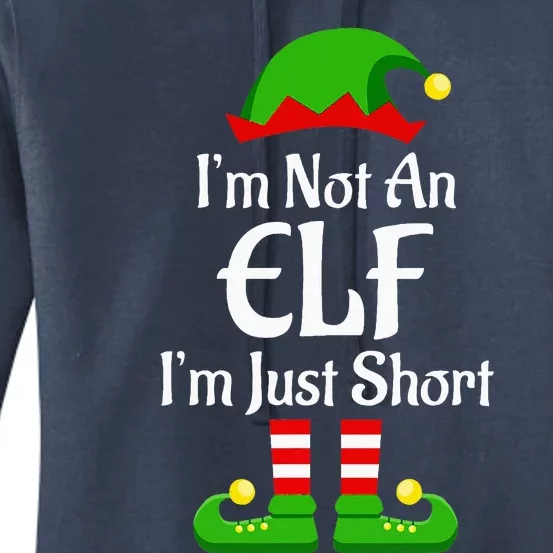 Im Not An Elf Family Christmas Pjs Matching Women's Pullover Hoodie