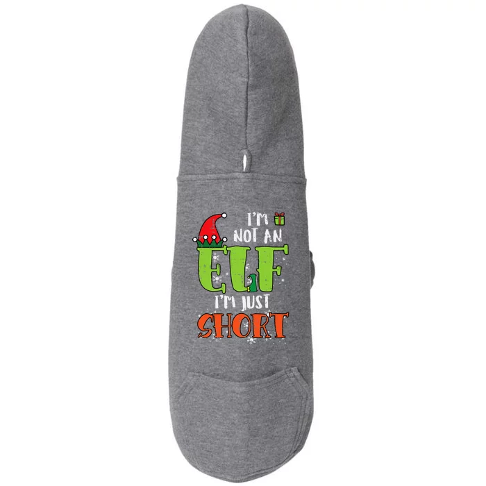 Im Not An Elf Just Short Funny Christmas Xmas Doggie 3-End Fleece Hoodie