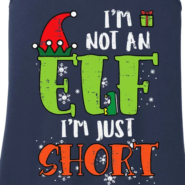 Im Not An Elf Just Short Funny Christmas Xmas Ladies Essential Tank