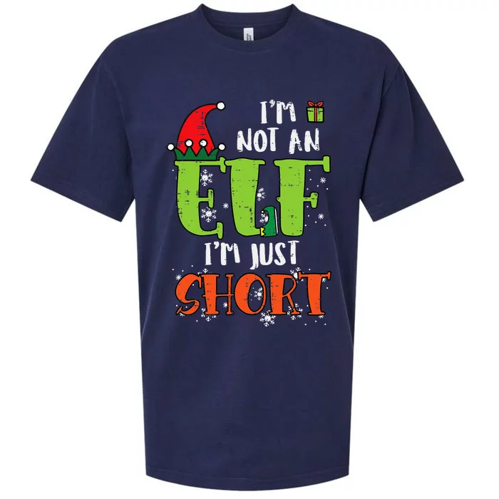 Im Not An Elf Just Short Funny Christmas Xmas Sueded Cloud Jersey T-Shirt