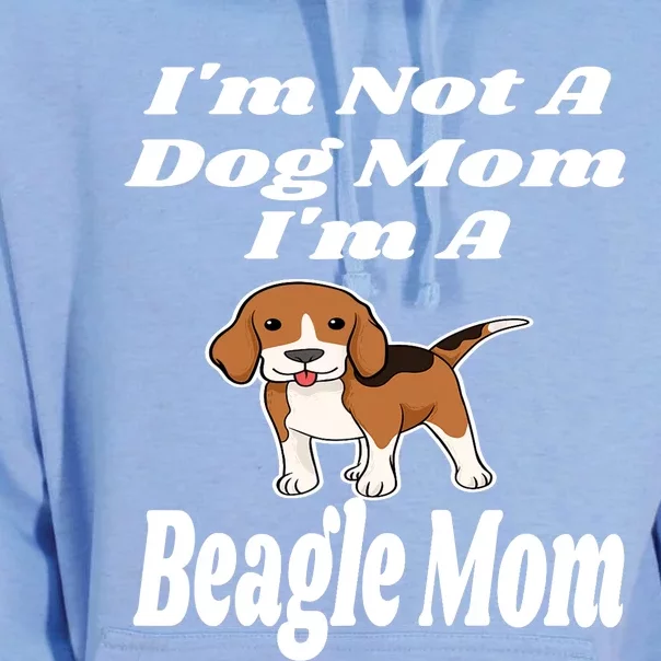 I'm Not A Dog Mom I'm A Beagle Mom Funny Puppy Lover Mother Unisex Surf Hoodie