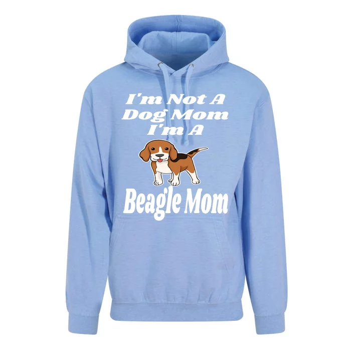 I'm Not A Dog Mom I'm A Beagle Mom Funny Puppy Lover Mother Unisex Surf Hoodie