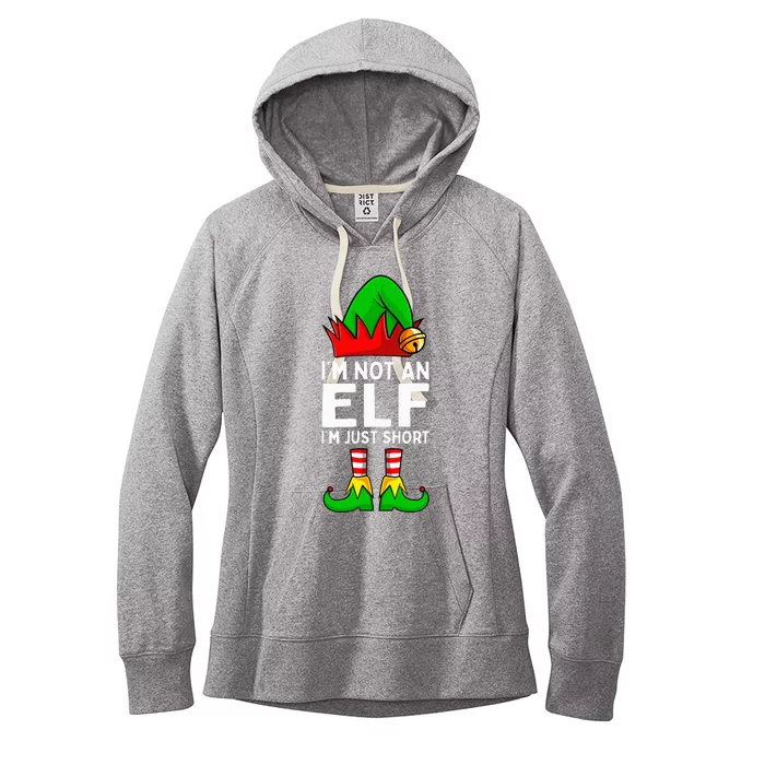 I'm Not An Elf Im Just Short Funny Christmas Matching Family Women's Fleece Hoodie