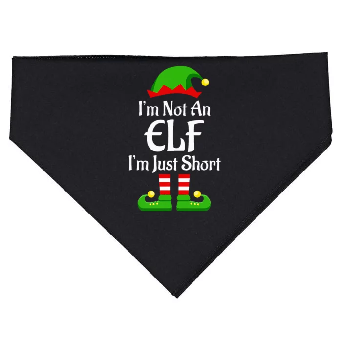 I'm Not An Elf Family Christmas Pjs Matching USA-Made Doggie Bandana