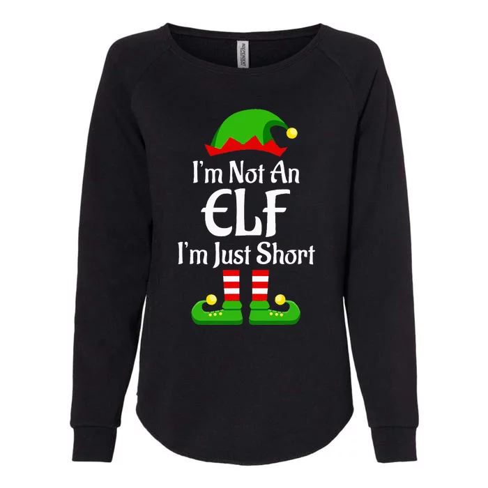 I'm Not An Elf Family Christmas Pjs Matching Womens California Wash Sweatshirt