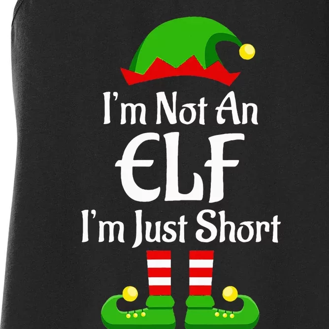 I'm Not An Elf Family Christmas Pjs Matching Women's Racerback Tank