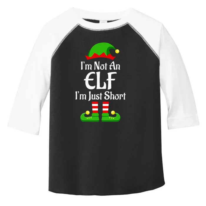 I'm Not An Elf Family Christmas Pjs Matching Toddler Fine Jersey T-Shirt