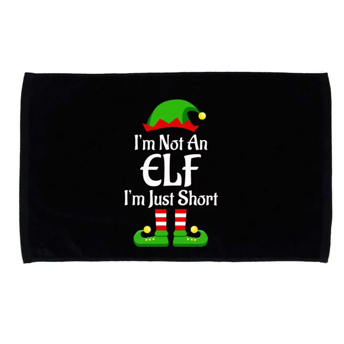 I'm Not An Elf Family Christmas Pjs Matching Microfiber Hand Towel