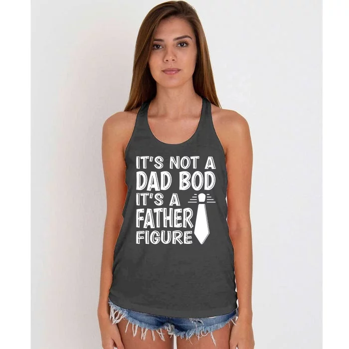 ITS NOT A DAD BOD Women's Knotted Racerback Tank