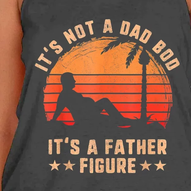 Its Not A Dad Bod Its A Father Figure Fathers Day Women's Knotted Racerback Tank